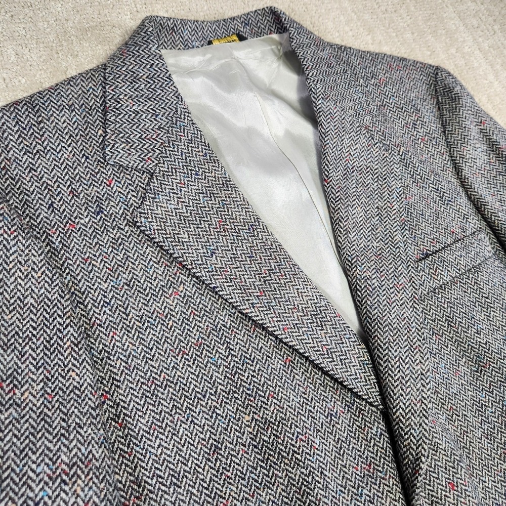 Vintage Herringbone Tweed Blazer Men 40R Wool Sport‎ Coat Jacket Archdale